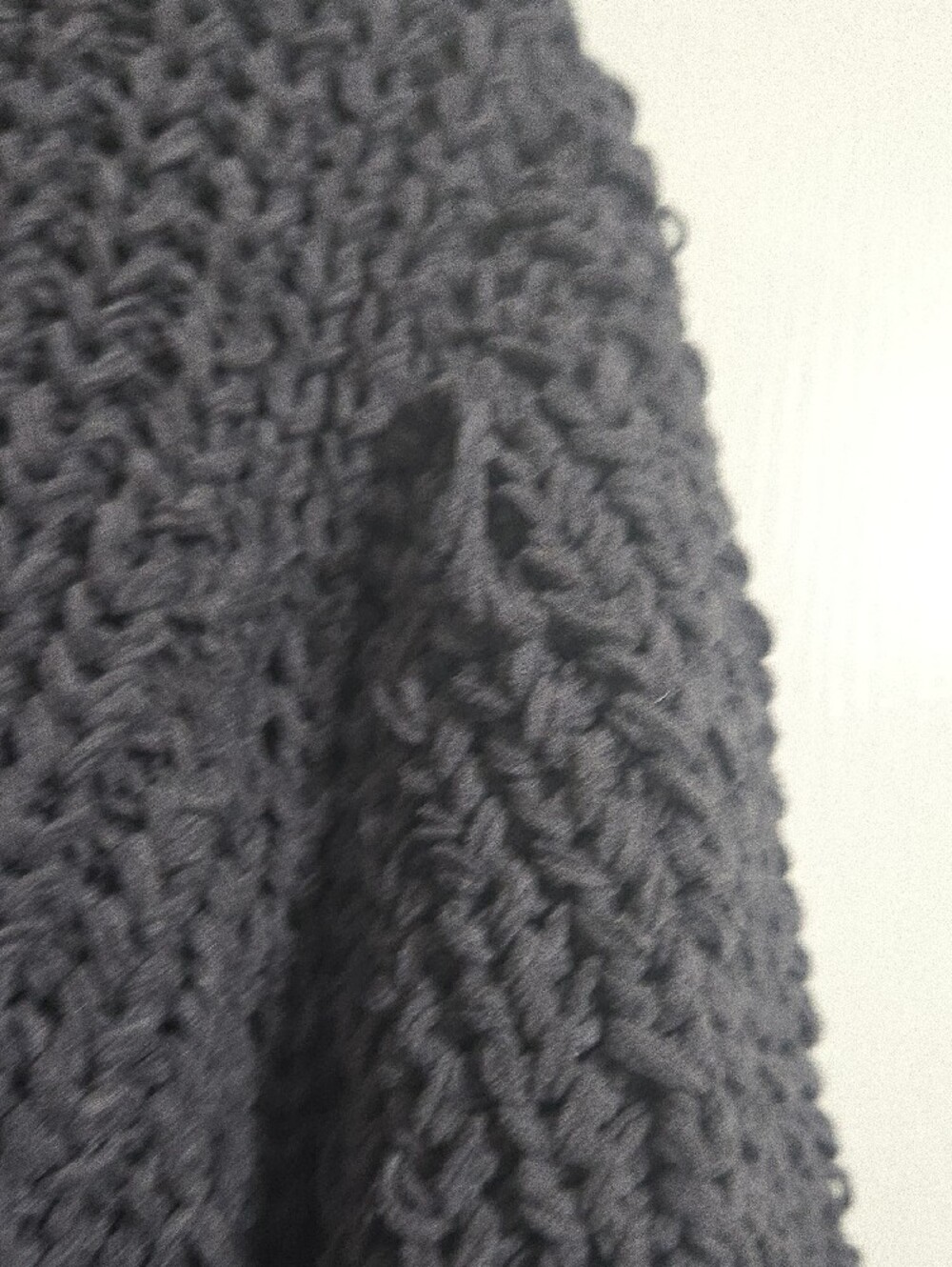 POL Charcoal Open Knit Cardigan with Rainbow Trim - Picture 7 of 8